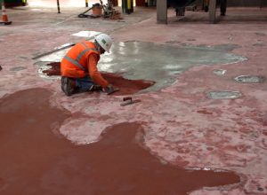 Dr Pepper Floor Patching